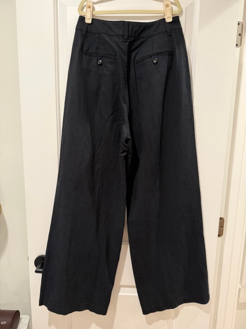Madewell The Harlow Black Wide-Leg Pants - size 4 - Picture 5 of 10